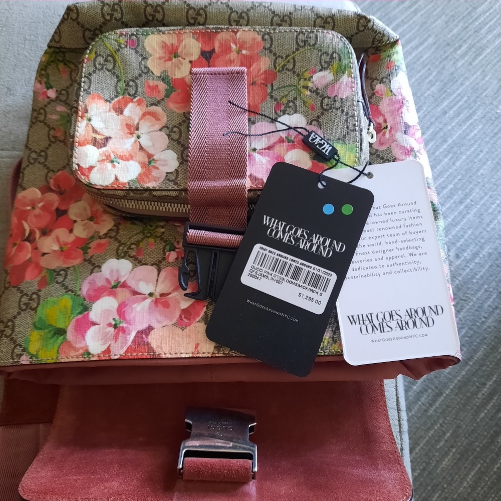 Gucci Pink Blooms BackPack
